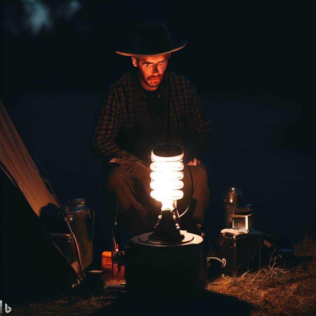Off-grid lighting for camping and outdoor tents