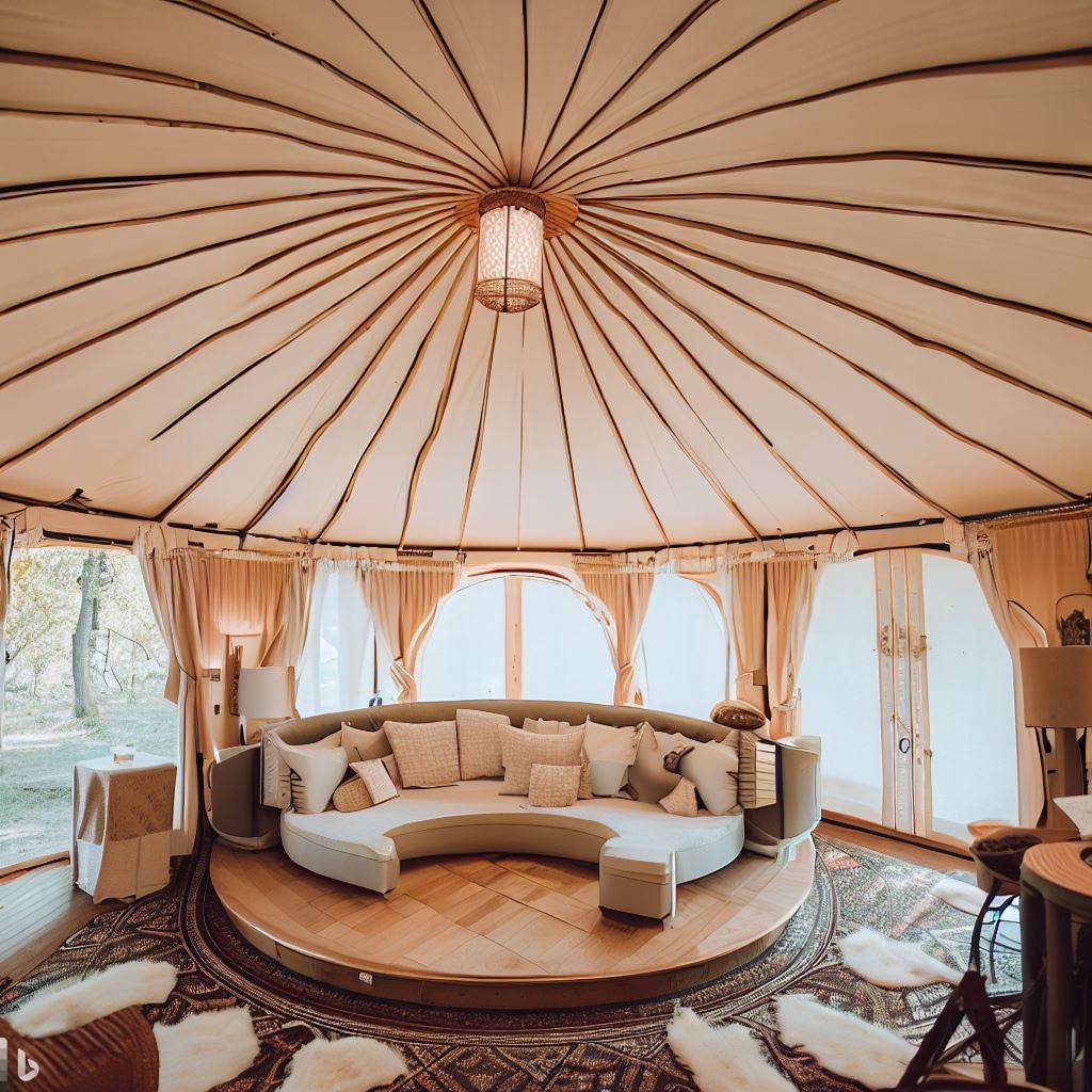 30 foot yurt with loft