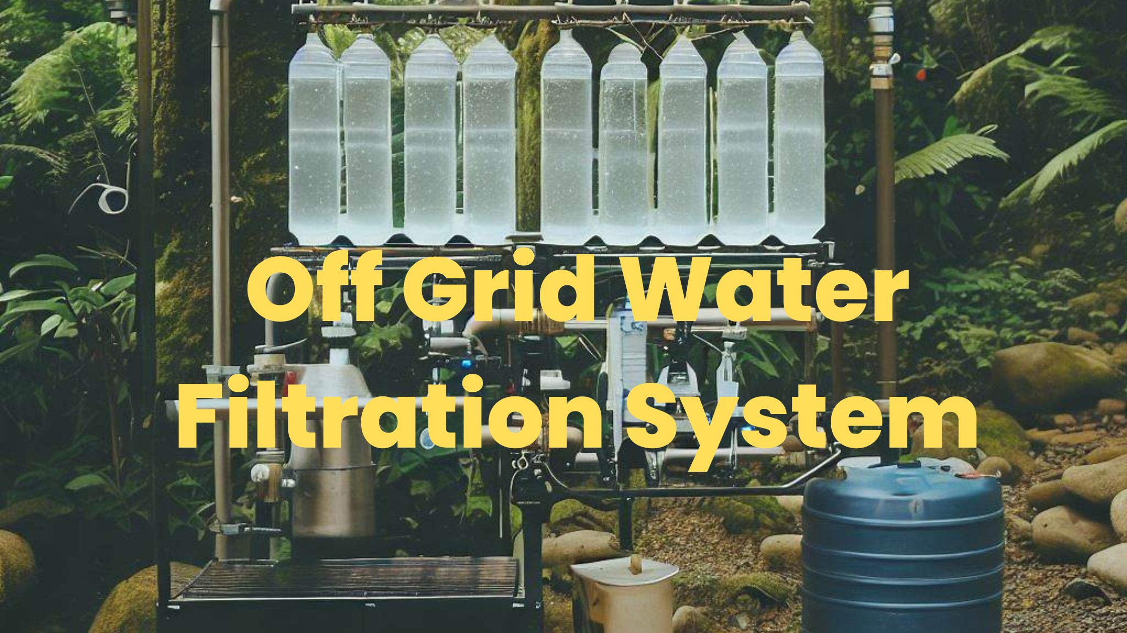 How to work off grid water filtration system ?