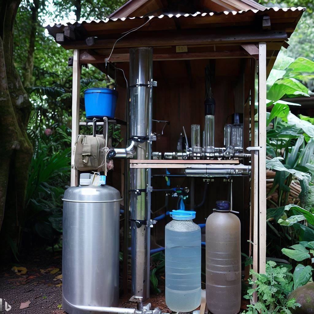 water filtration off grid- water gravity filter